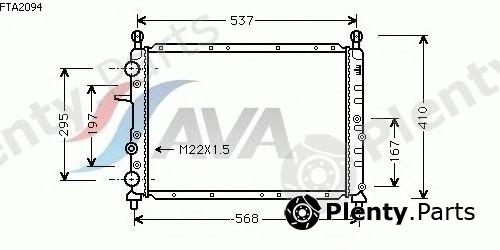  AVA QUALITY COOLING part FTA2094 Radiator, engine cooling