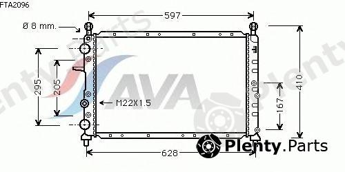  AVA QUALITY COOLING part FTA2096 Radiator, engine cooling