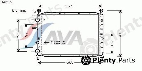  AVA QUALITY COOLING part FTA2109 Radiator, engine cooling