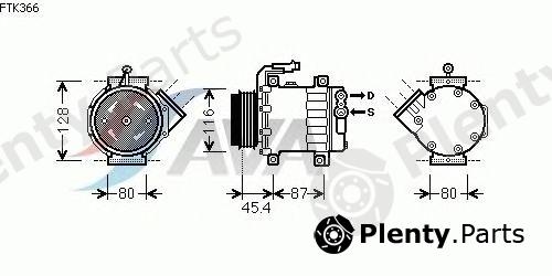  AVA QUALITY COOLING part FTK366 Compressor, air conditioning