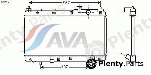  AVA QUALITY COOLING part HD2175 Radiator, engine cooling