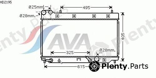  AVA QUALITY COOLING part HD2195 Radiator, engine cooling