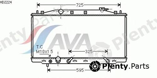  AVA QUALITY COOLING part HD2224 Radiator, engine cooling