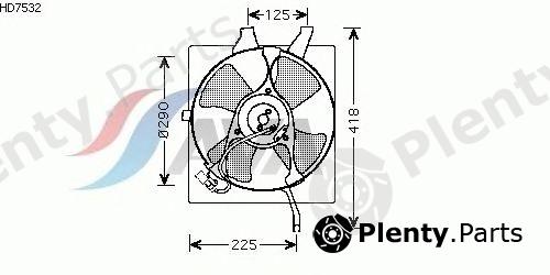  AVA QUALITY COOLING part HD7532 Fan, radiator