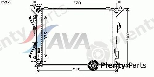  AVA QUALITY COOLING part HY2172 Radiator, engine cooling