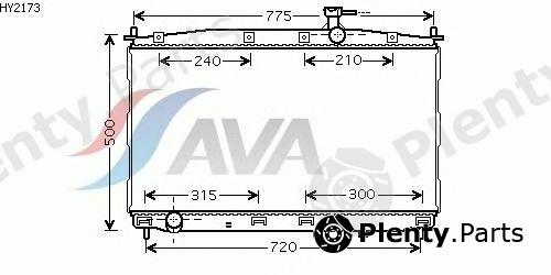 AVA QUALITY COOLING part HY2173 Radiator, engine cooling