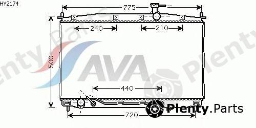 AVA QUALITY COOLING part HY2174 Radiator, engine cooling