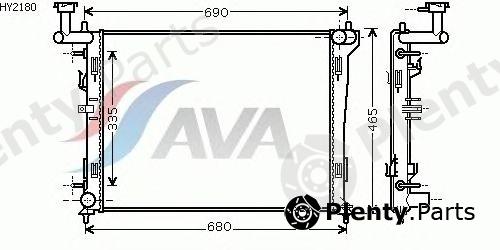  AVA QUALITY COOLING part HY2180 Radiator, engine cooling