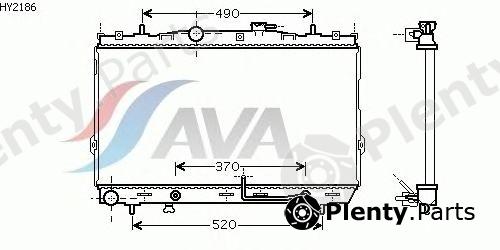  AVA QUALITY COOLING part HY2186 Radiator, engine cooling