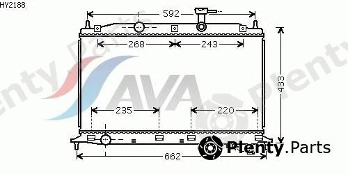  AVA QUALITY COOLING part HY2188 Radiator, engine cooling