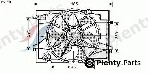  AVA QUALITY COOLING part HY7520 Fan, radiator