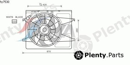  AVA QUALITY COOLING part HY7530 Fan, radiator