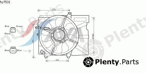  AVA QUALITY COOLING part HY7531 Fan, radiator