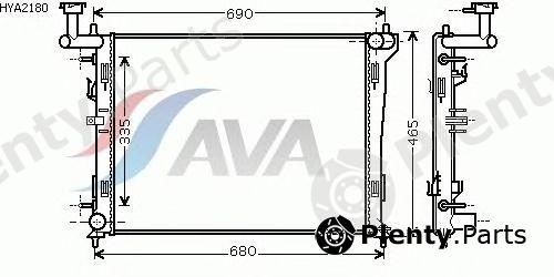  AVA QUALITY COOLING part HYA2180 Radiator, engine cooling