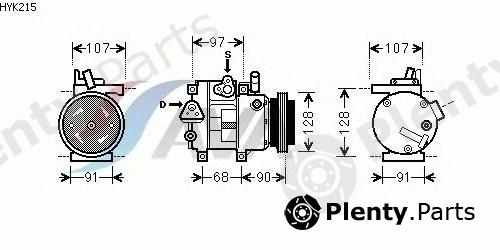  AVA QUALITY COOLING part HYK215 Compressor, air conditioning