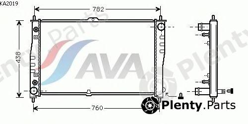  AVA QUALITY COOLING part KA2019 Radiator, engine cooling