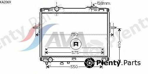  AVA QUALITY COOLING part KA2069 Radiator, engine cooling