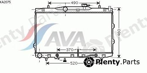  AVA QUALITY COOLING part KA2075 Radiator, engine cooling