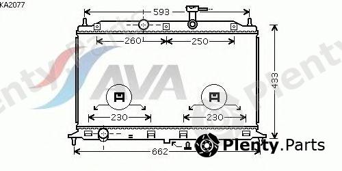  AVA QUALITY COOLING part KA2077 Radiator, engine cooling