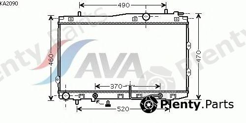  AVA QUALITY COOLING part KA2090 Radiator, engine cooling