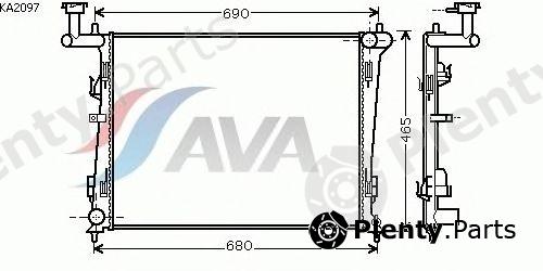  AVA QUALITY COOLING part KA2097 Radiator, engine cooling