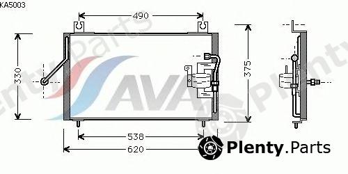  AVA QUALITY COOLING part KA5003 Condenser, air conditioning