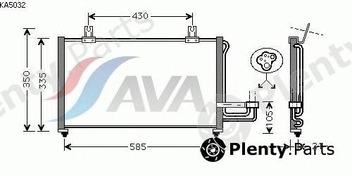  AVA QUALITY COOLING part KA5032 Condenser, air conditioning