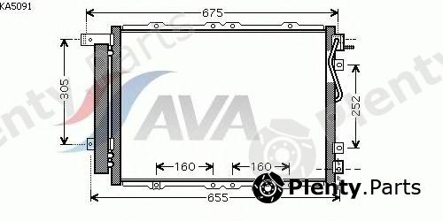  AVA QUALITY COOLING part KA5091 Condenser, air conditioning