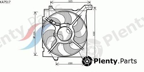  AVA QUALITY COOLING part KA7517 Fan, radiator