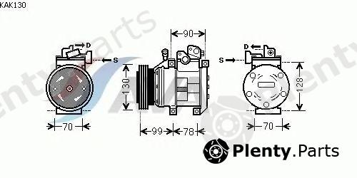  AVA QUALITY COOLING part KAK130 Compressor, air conditioning