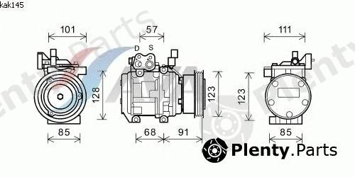  AVA QUALITY COOLING part KAK145 Compressor, air conditioning