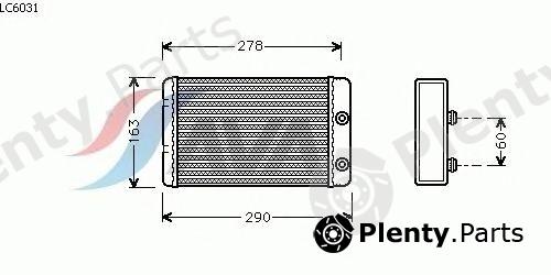  AVA QUALITY COOLING part LC6031 Heat Exchanger, interior heating
