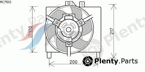  AVA QUALITY COOLING part MC7503 Fan, radiator