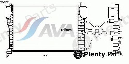  AVA QUALITY COOLING part MS2394 Radiator, engine cooling