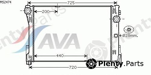  AVA QUALITY COOLING part MS2474 Radiator, engine cooling
