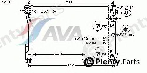 AVA QUALITY COOLING part MS2546 Radiator, engine cooling