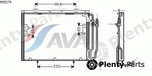  AVA QUALITY COOLING part MS5279 Condenser, air conditioning