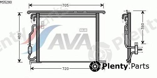  AVA QUALITY COOLING part MS5280 Condenser, air conditioning