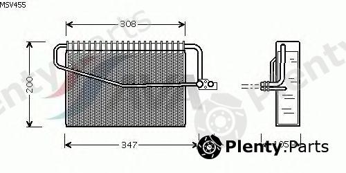  AVA QUALITY COOLING part MSV455 Evaporator, air conditioning
