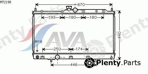  AVA QUALITY COOLING part MT2198 Radiator, engine cooling