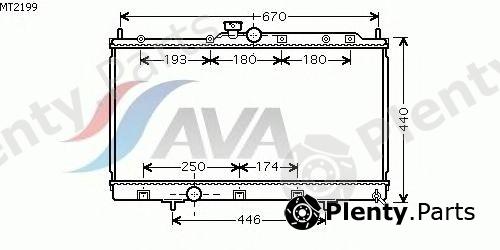  AVA QUALITY COOLING part MT2199 Radiator, engine cooling