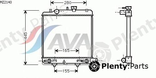 AVA QUALITY COOLING part MZ2140 Radiator, engine cooling