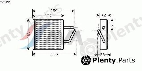  AVA QUALITY COOLING part MZ6194 Heat Exchanger, interior heating