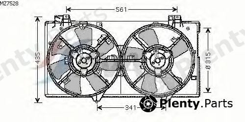  AVA QUALITY COOLING part MZ7528 Fan, radiator