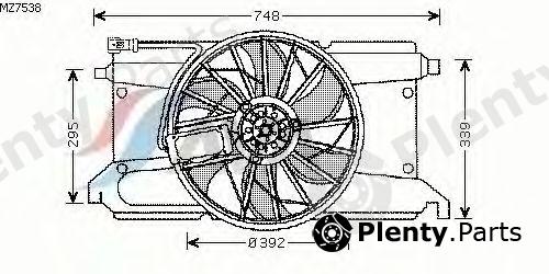  AVA QUALITY COOLING part MZ7538 Fan, radiator