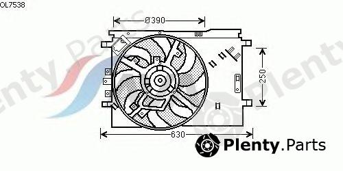  AVA QUALITY COOLING part OL7538 Fan, radiator