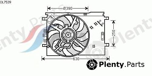  AVA QUALITY COOLING part OL7539 Fan, radiator