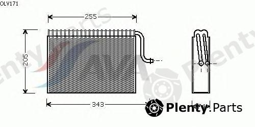  AVA QUALITY COOLING part OLV171 Evaporator, air conditioning