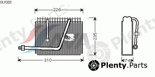  AVA QUALITY COOLING part OLV320 Evaporator, air conditioning