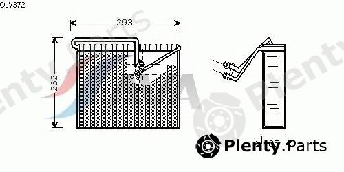  AVA QUALITY COOLING part OLV372 Evaporator, air conditioning